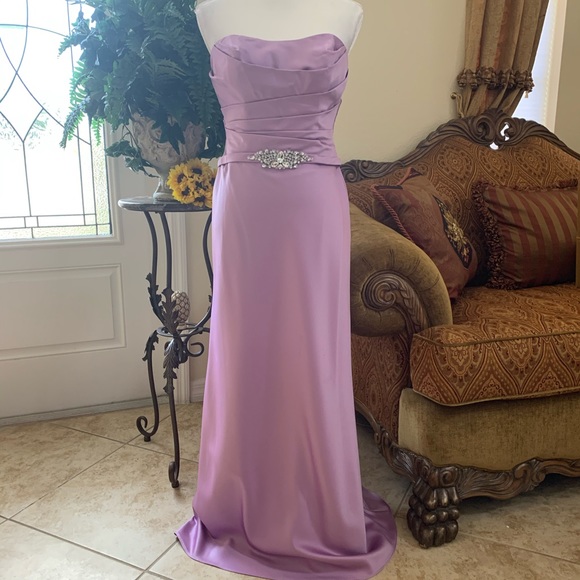 David's Bridal Dresses & Skirts - David’s Bridal Strapless Long Formal Dress Size 4